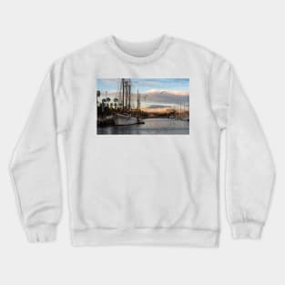 Port Vell Sunset in Barcelona Crewneck Sweatshirt